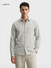 Men's Green Slim Fit Solid Casual Shirt
