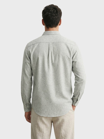 Men's Green Slim Fit Solid Casual Shirt