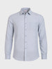 Men's Blue Slim Fit Solid Casual Shirt