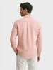 Men's Pink Slim Fit Solid Casual Shirt