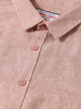 Men's Pink Slim Fit Solid Casual Shirt
