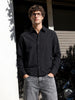 Men's Black Relaxed Fit Solid Casual Shirts