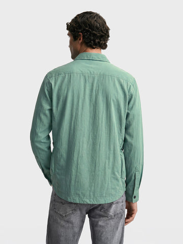 Men's Green Relaxed Fit Solid Casual Shirts