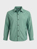 Men's Green Relaxed Fit Solid Casual Shirts