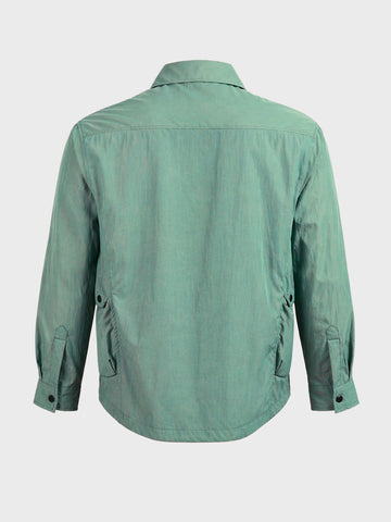 Men's Green Relaxed Fit Solid Casual Shirts