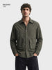 Men's Green Relaxed Fit Solid Casual Shirts