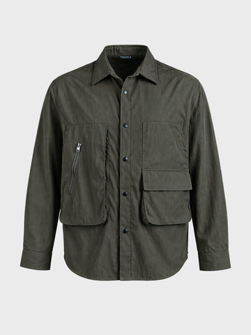 Men's Green Relaxed Fit Solid Casual Shirts