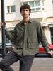 Men's Green Relaxed Fit Solid Casual Shirts