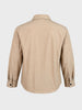 Men's Khaki Relaxed Fit Solid Casual Shirts