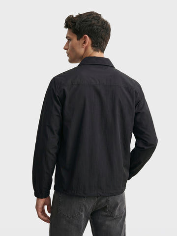 Men's Black Relaxed Fit Solid Casual Shirt