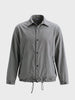 Men's Grey Relaxed Fit Solid Casual Shirt