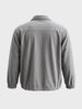 Men's Grey Relaxed Fit Solid Casual Shirt