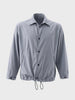 Men's Grey Relaxed Fit Solid Casual Shirt