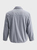 Men's Grey Relaxed Fit Solid Casual Shirt