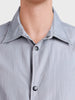 Men's Grey Relaxed Fit Solid Casual Shirt