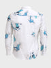 Men's Grey Slim Fit Printed Party Wear Shirt