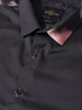 Men's Black Slim Fit Printed Party Wear Shirt