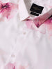 Men's Pink Slim Fit Printed Party Wear Shirt