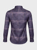 Men's Purple Slim Fit Printed Party Wear Shirt