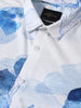 Men's White Slim Fit Printed Party Wear Shirt