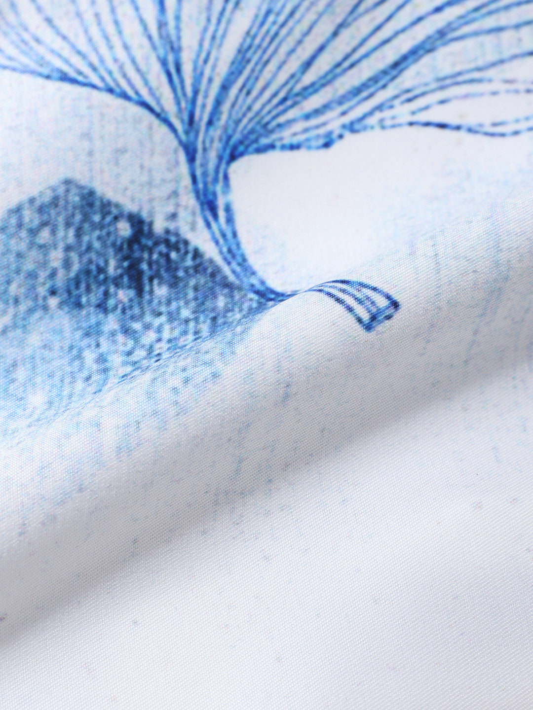 Men's White Slim Fit Printed Party Wear Shirt