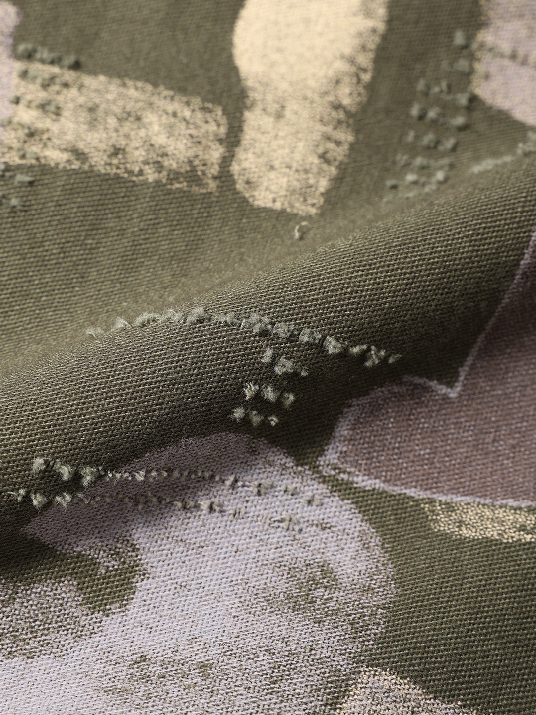 Men's Green Regular Fit Printed Casual Shirt