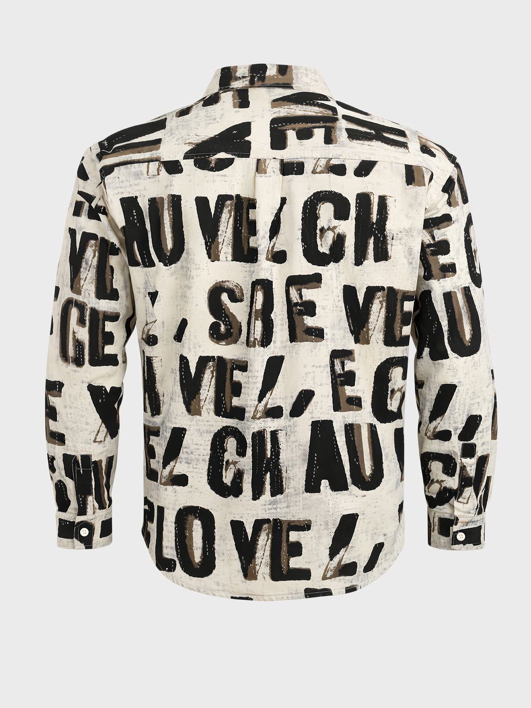 Men's Black Regular Fit Printed Casual Shirt