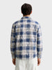 Men's Blue Regular Fit Checked Casual Shirt