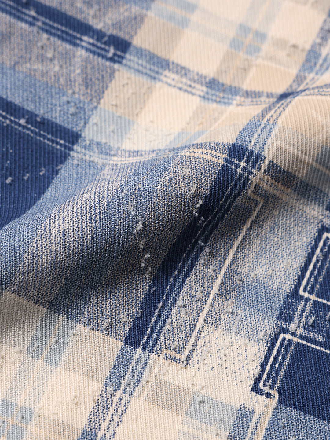 Men's Blue Regular Fit Checked Casual Shirt