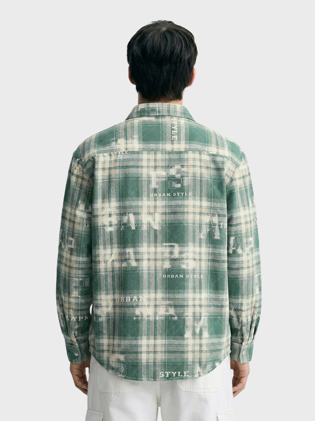 Men's Green Regular Fit Checked Casual Shirt
