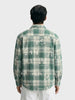 Men's Green Regular Fit Checked Casual Shirt