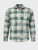 Men's Green Regular Fit Checked Casual Shirt