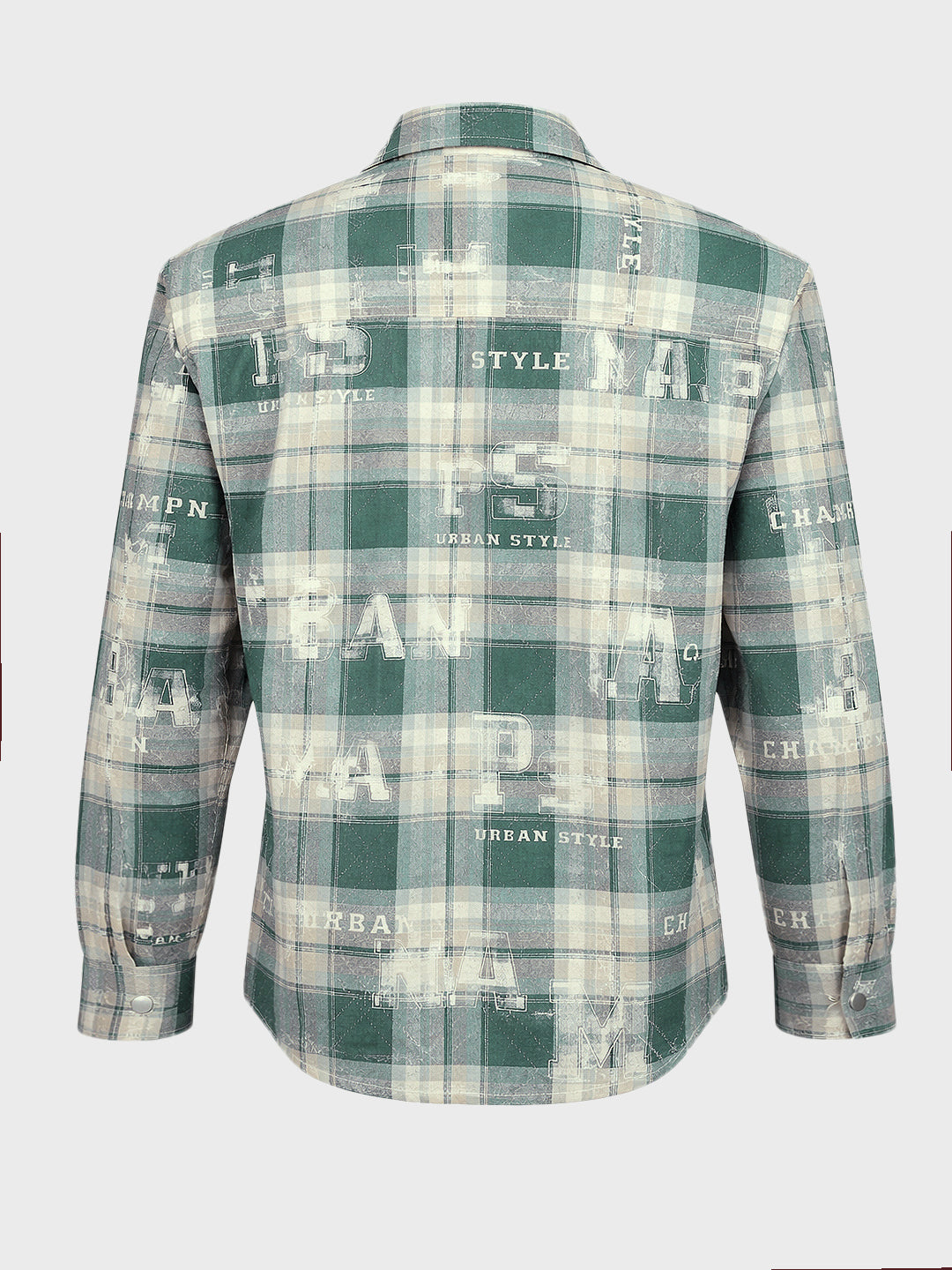 Men's Green Regular Fit Checked Casual Shirt