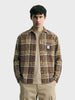 Men's Brown Regular Fit Checked Casual Shirt
