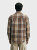 Men's Brown Regular Fit Checked Casual Shirt