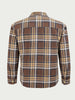 Men's Brown Regular Fit Checked Casual Shirt