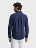 Men's Navy Blue Regular Fit Solid Casual Shirt