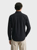 Men's Black Regular Fit Solid Casual Shirt