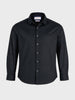 Men's Black Regular Fit Solid Casual Shirt
