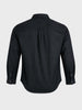 Men's Black Regular Fit Solid Casual Shirt