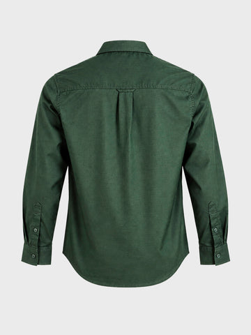 Men's Green Regular Fit Solid Casual Shirt