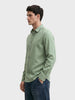 Men's Green Regular Fit Solid Casual Shirt