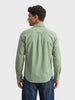 Men's Green Regular Fit Solid Casual Shirt