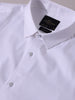 Men's White Slim Fit Solid Party Wear Shirt