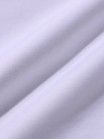 Men's White Slim Fit Solid Party Wear Shirt