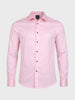 Men's Pink Slim Fit Solid Party Wear Shirt