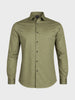 Men's Green Slim Fit Solid Party Wear Shirt