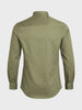 Men's Green Slim Fit Solid Party Wear Shirt
