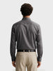 Men's Grey Slim Fit Solid Party Wear Shirt
