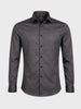 Men's Grey Slim Fit Solid Party Wear Shirt